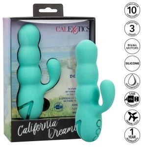 Calexotics Del Mar Diva Vibrator met clitorisstimulator, aquagroen
