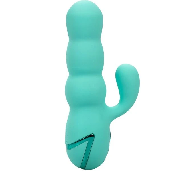 Calexotics Del Mar Diva Vibrator met clitorisstimulator, aquagroen Calexotics Del Mar Diva Vibrator met clitorisstimulator, aquagroen