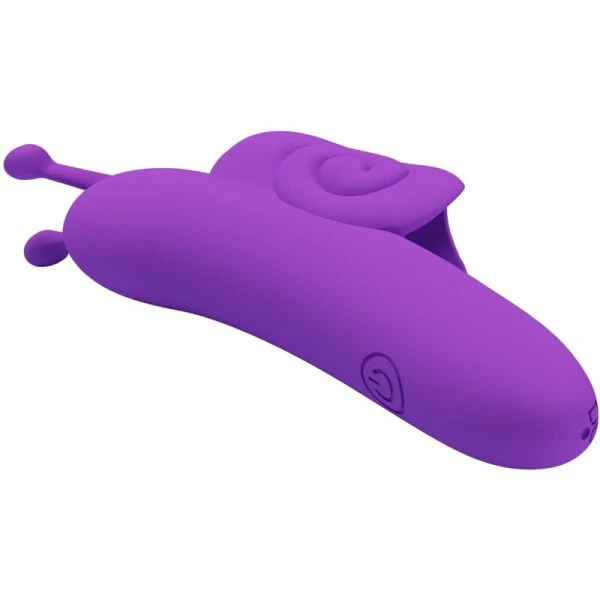 Pretty Love Vingerstimulator Snail met 10 Vibratiefuncties, Paars Pretty Love Vingerstimulator Snail met 10 Vibratiefuncties, Paars