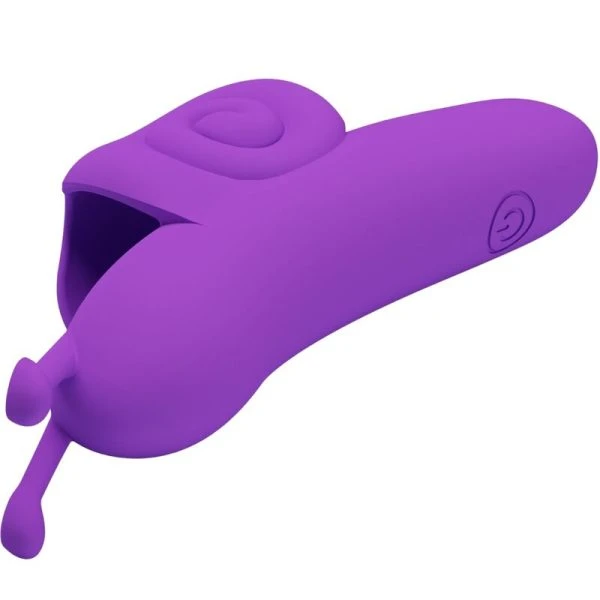 Pretty Love Vingerstimulator Snail met 10 Vibratiefuncties, Paars Pretty Love Vingerstimulator Snail met 10 Vibratiefuncties, Paars