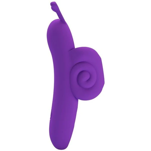 img_178134_84e93de6690685774de50b46e784633d_1.jpg Pretty Love Vingerstimulator Snail met 10 Vibratiefuncties, Paars