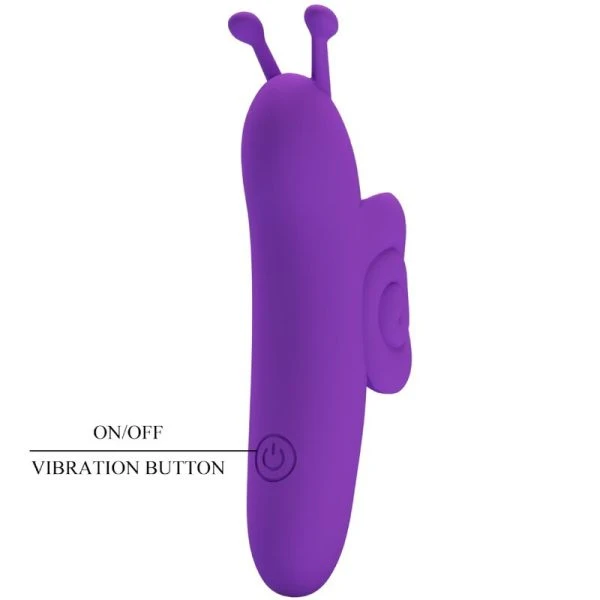 Pretty Love Vingerstimulator Snail met 10 Vibratiefuncties, Paars Pretty Love Vingerstimulator Snail met 10 Vibratiefuncties, Paars