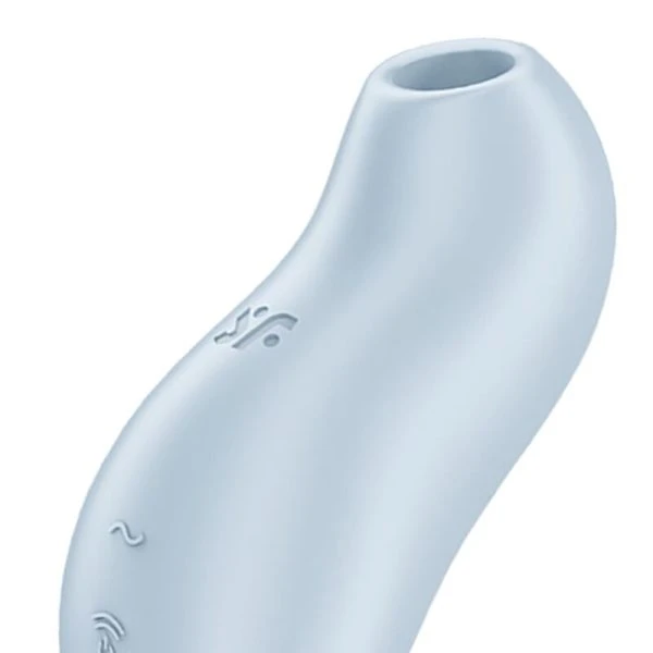 Satisfyer Pocket Pro 1 Opgelijkvibrator met drukwellen lichtblauw