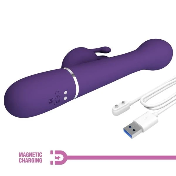 Pretty Love Dejon Rabbit Vibrator 3 in 1 Multifunktionsvibrator lila
