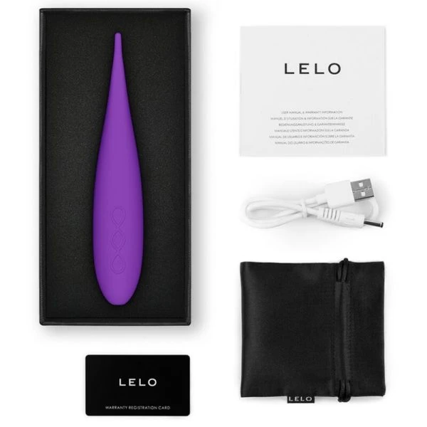 Lelo DOT Travel Klitorisstimulator met 8 Vibratiemodi, Paars