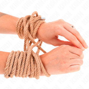 Kink hennep touw met metalen kop 20 meter voor bondage Kink hennep touw met metalen kop 20 meter voor bondage - Afbeelding 1