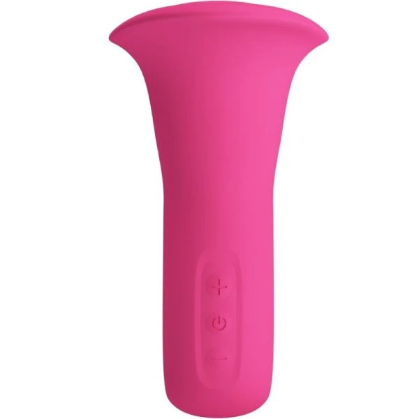 Pretty Love Oralvibrator Clyde met vibrerende tong 12 standen roze