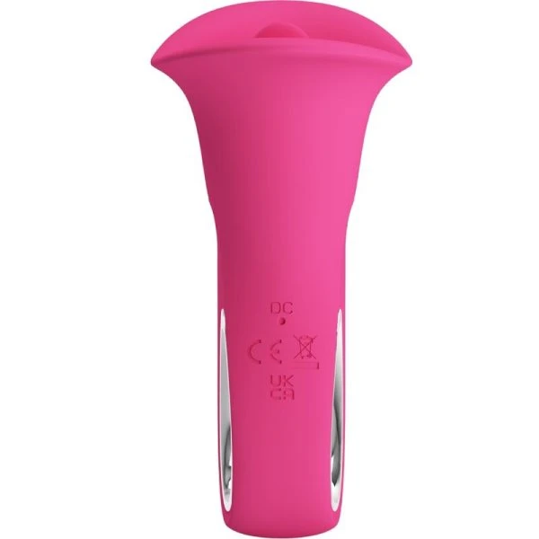 Pretty Love Oralvibrator Clyde met vibrerende tong 12 standen roze