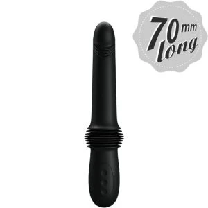 Pretty Love Pazuzu Vibrator met slip-afstandsbediening, 10 standen, siliconen, zwart
