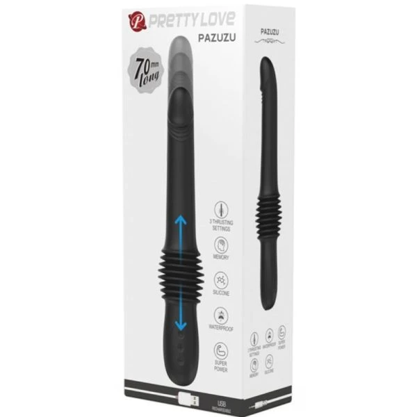 Pretty Love Pazuzu Vibrator met slip-afstandsbediening, 10 standen, siliconen, zwart Pretty Love Pazuzu Vibrator met slip-afstandsbediening, 10 standen, siliconen, zwart