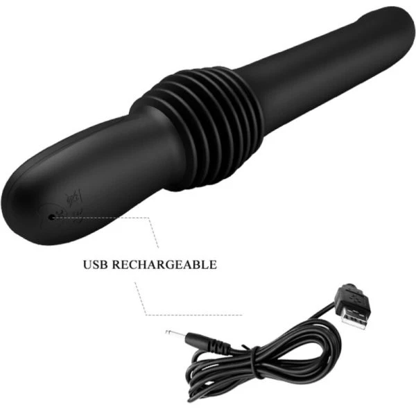 Pretty Love Pazuzu Vibrator met slip-afstandsbediening, 10 standen, siliconen, zwart Pretty Love Pazuzu Vibrator met slip-afstandsbediening, 10 standen, siliconen, zwart