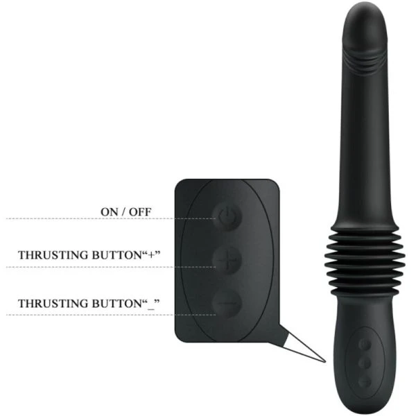 Pretty Love Pazuzu Vibrator met slip-afstandsbediening, 10 standen, siliconen, zwart Pretty Love Pazuzu Vibrator met slip-afstandsbediening, 10 standen, siliconen, zwart