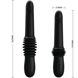 Pretty Love Pazuzu Vibrator met slip-afstandsbediening, 10 standen, siliconen, zwart Pretty Love Pazuzu Vibrator met slip-afstandsbediening, 10 standen, siliconen, zwart - Afbeelding 7