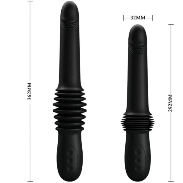 Pretty Love Pazuzu Vibrator met slip-afstandsbediening, 10 standen, siliconen, zwart Pretty Love Pazuzu Vibrator met slip-afstandsbediening, 10 standen, siliconen, zwart