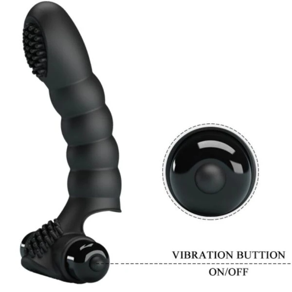 Pretty Love Alexander Fingervibrator met 10 trillingen, siliconen, zwart Pretty Love Alexander Fingervibrator met 10 trillingen, siliconen, zwart
