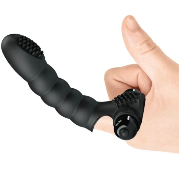 Pretty Love Alexander Fingervibrator met 10 trillingen, siliconen, zwart Pretty Love Alexander Fingervibrator met 10 trillingen, siliconen, zwart