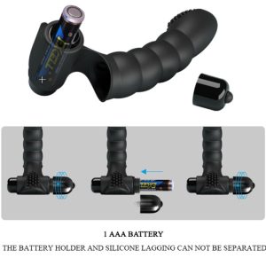Pretty Love Alexander Fingervibrator met 10 trillingen, siliconen, zwart Pretty Love Alexander Fingervibrator met 10 trillingen, siliconen, zwart - Afbeelding 5