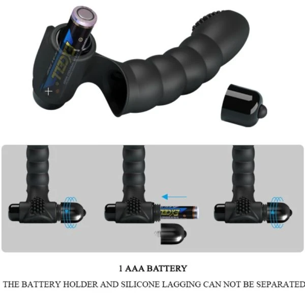 Pretty Love Alexander Fingervibrator met 10 trillingen, siliconen, zwart Pretty Love Alexander Fingervibrator met 10 trillingen, siliconen, zwart