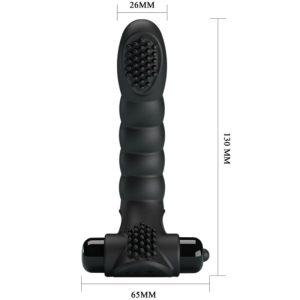 Pretty Love Alexander Fingervibrator met 10 trillingen, siliconen, zwart Pretty Love Alexander Fingervibrator met 10 trillingen, siliconen, zwart - Afbeelding 4