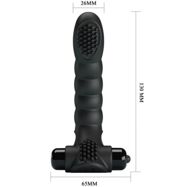 Pretty Love Alexander Fingervibrator met 10 trillingen, siliconen, zwart Pretty Love Alexander Fingervibrator met 10 trillingen, siliconen, zwart
