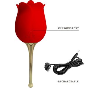 Pretty Love Rose Lover rozenvibrator met 12 trillingsstanden rood Pretty Love Rose Lover rozenvibrator met 12 trillingsstanden rood - Afbeelding 5