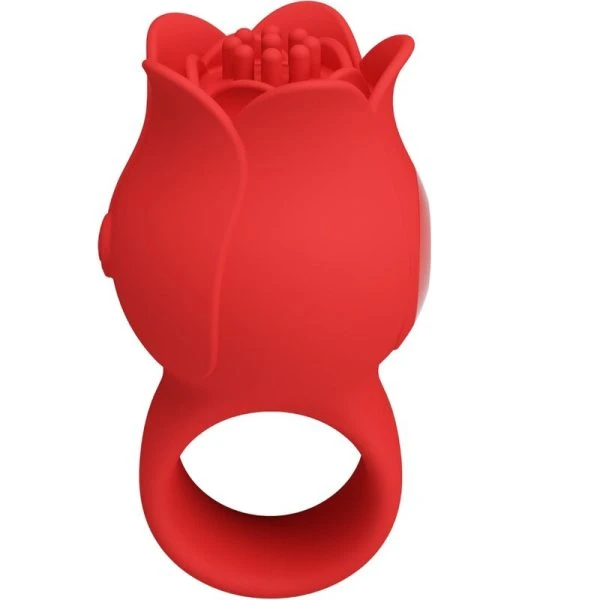 Pretty Love Rose Fingervibrator met 10 trillingen rood