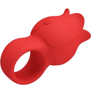 Pretty Love Rose Fingervibrator met 10 trillingen rood Pretty Love Rose Fingervibrator met 10 trillingen rood - Afbeelding 3