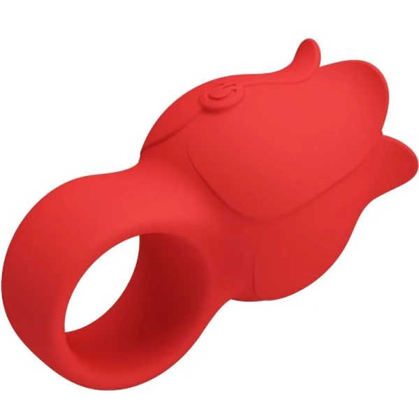 Pretty Love Rose Fingervibrator met 10 trillingen rood