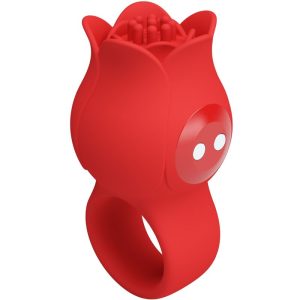 Pretty Love Rose Fingervibrator met 10 trillingen rood Pretty Love Rose Fingervibrator met 10 trillingen rood - Afbeelding 2