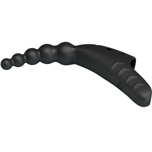 Pretty Love Jordin Fingervibrator met 10 trillingen, siliconen, zwart Pretty Love Jordin Fingervibrator met 10 trillingen, siliconen, zwart