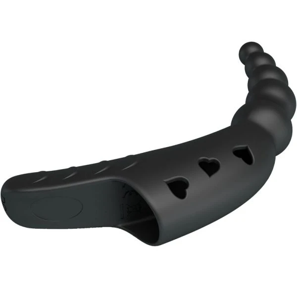 Pretty Love Jordin Fingervibrator met 10 trillingen, siliconen, zwart Pretty Love Jordin Fingervibrator met 10 trillingen, siliconen, zwart