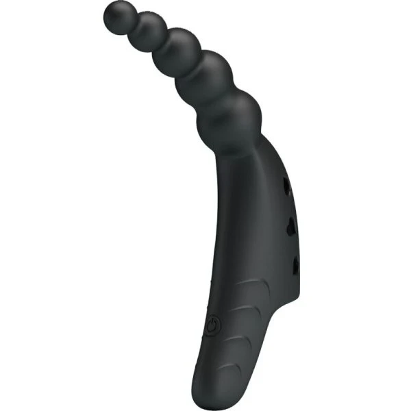 Pretty Love Jordin Fingervibrator met 10 trillingen, siliconen, zwart Pretty Love Jordin Fingervibrator met 10 trillingen, siliconen, zwart