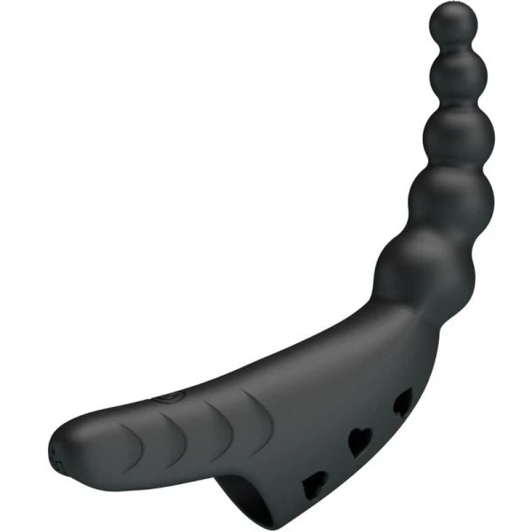 Pretty Love Jordin Fingervibrator met 10 trillingen, siliconen, zwart Pretty Love Jordin Fingervibrator met 10 trillingen, siliconen, zwart