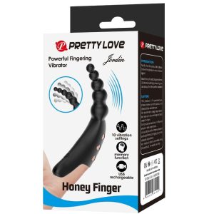 Pretty Love Jordin Fingervibrator met 10 trillingen, siliconen, zwart Pretty Love Jordin Fingervibrator met 10 trillingen, siliconen, zwart - Afbeelding 10