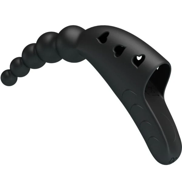 Pretty Love Jordin Fingervibrator met 10 trillingen, siliconen, zwart Pretty Love Jordin Fingervibrator met 10 trillingen, siliconen, zwart
