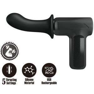 Pretty Love DJ Doctor Massager 5 Stootstanden Zwart Pretty Love DJ Doctor Massager 5 Stootstanden Zwart - Afbeelding 1