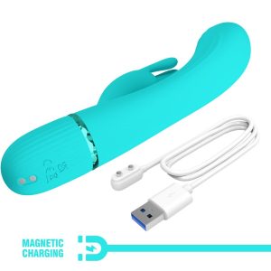Pretty Love Scocco Vibrator Rabbit Turkoois met 10 vibratiefuncties Pretty Love Scocco Vibrator Rabbit Turkoois met 10 vibratiefuncties - Afbeelding 10