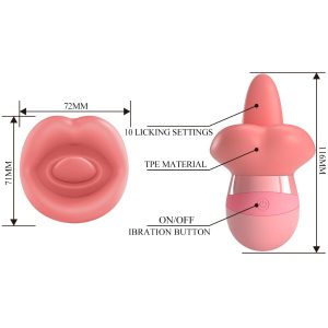 Pretty Love Kylee Opgelegvibrator met Tongstimulatie en 10 Standen Naakt Roze Pretty Love Kylee Opgelegvibrator met Tongstimulatie en 10 Standen Naakt Roze - Afbeelding 7