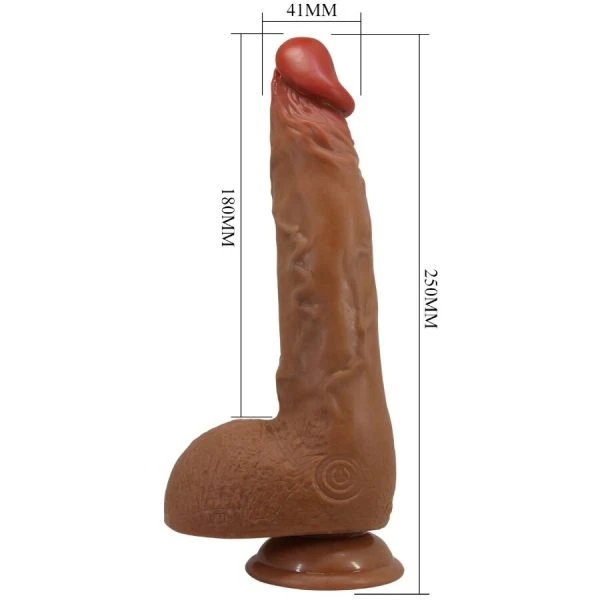 Baile Realistische Vibrator met Rotatie- en Stootfunctie