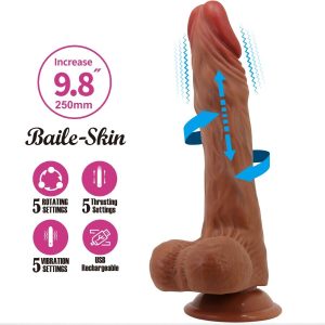 Baile Calisto Realistische Dildo met Vibratie, Rotatie en Stootfunctie Baile Calisto Realistische Dildo met Vibratie, Rotatie en Stootfunctie - Afbeelding 1