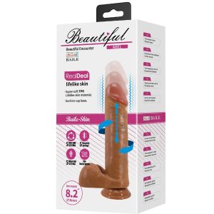 Baile Realistische Vibrator-Dildo met Zuignap, Mulat Baile Realistische Vibrator-Dildo met Zuignap, Mulat - Afbeelding 10