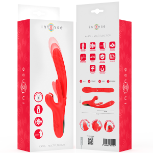 Intense Karol Multifunctionele Vibrator met Stoot- en Zuigfunctie rood Intense Karol Multifunctionele Vibrator met Stoot- en Zuigfunctie rood - Afbeelding 8