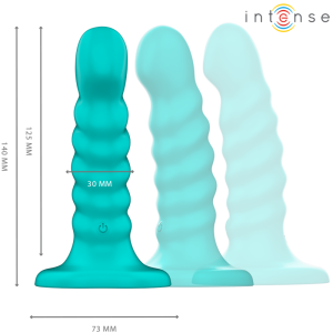 Intense Buffy Vibrator S met spiraal, 10 trillingen, afstandsbediening, blauw Intense Buffy Vibrator S met spiraal, 10 trillingen, afstandsbediening, blauw - Afbeelding 3