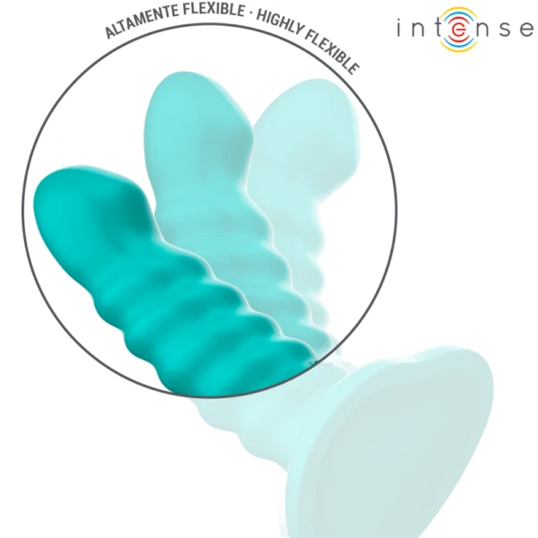 Intense Buffy Vibrator S met spiraal, 10 trillingen, afstandsbediening, blauw