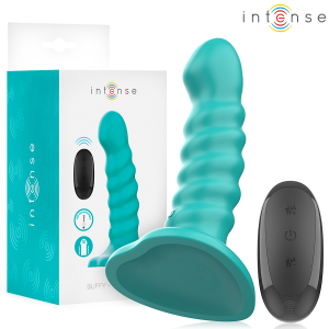 Intense Buffy Vibrator S met spiraal, 10 trillingen, afstandsbediening, blauw Intense Buffy Vibrator S met spiraal, 10 trillingen, afstandsbediening, blauw - Afbeelding 1