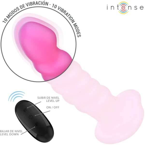 Intense Cindy Vibrator met spiraalontwerp, 10 trillingen, Roze