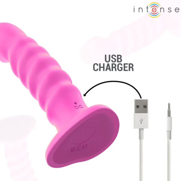 Intense Cindy Vibrator met spiraalontwerp, 10 trillingen, Roze