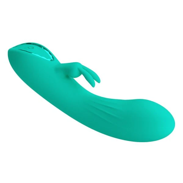 Pretty Love DJ Stick G-Spot Vibrator met clitorisstimulator, turkoois