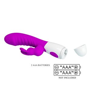 Pretty Love Naughty Bunny Lila Vibrator met clitorisstimulator Pretty Love Naughty Bunny Lila Vibrator met clitorisstimulator - Afbeelding 8