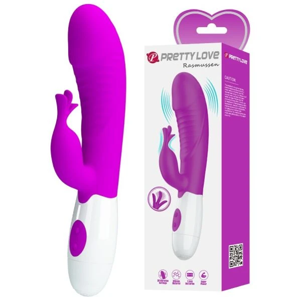 Pretty Love Rasmussen G-Punt-vibrator met clitorisstimulator, paars